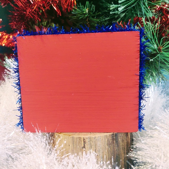 Hand Crafted Tiered Tray Decor, Mini Wood Sign, Merry Christmas Santa Gnome - Picture 3 of 4